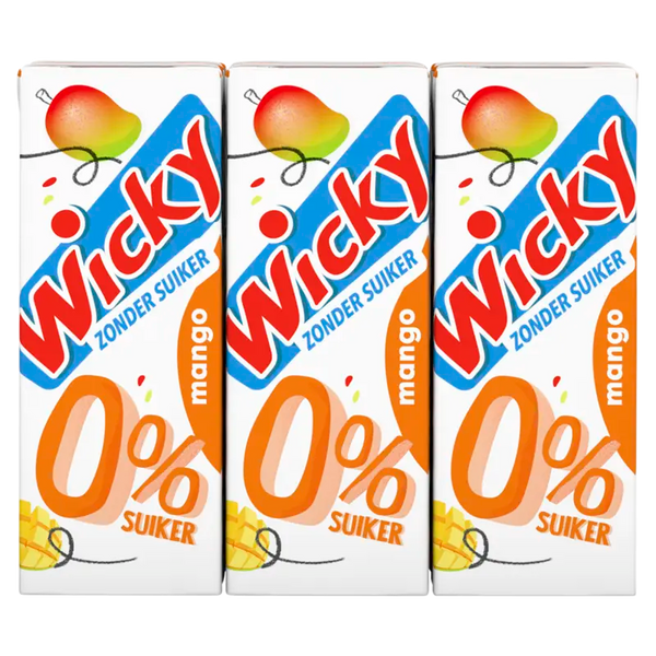 Wicky Mango 0% suiker 6-pack