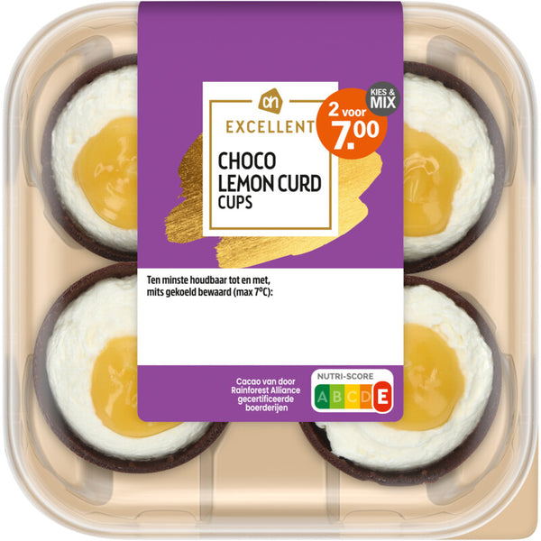 Excellent Choco lemon curd cups