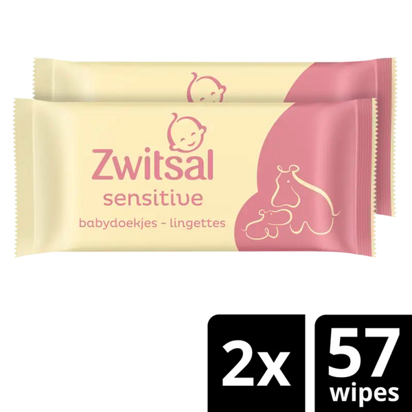 Zwitsal Sensitive Windelreinigungstücher 2er-Pack