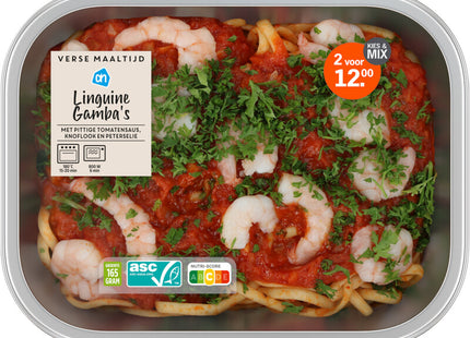 Verse maaltijd linguini gamba's