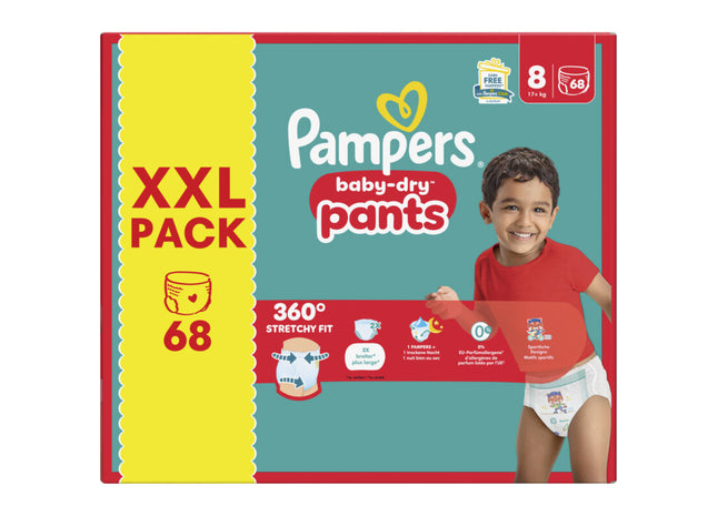 Pampers Baby-dry pants XXL-pack maat 8