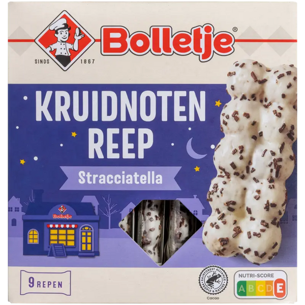 Bolletje Spiced Cookie Bar stracciatella