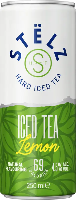 Stëlz Hard iced tea green tea lemon