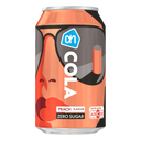 Cola zero sugar peach flavour