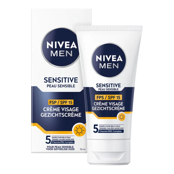 NIVEA Men Sensitive Gesichtscreme SPF 15
