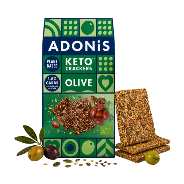 Adonis Keto crackers olive & chia seeds