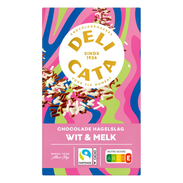 Delicata Chocolade hagelslag wit & melk