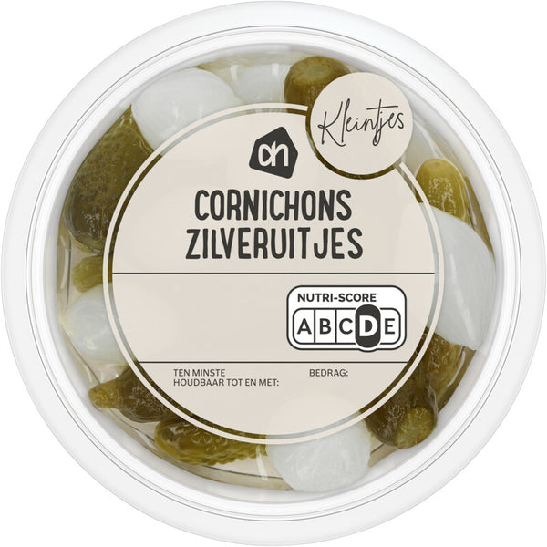 Kleintje cornichons zilver uitjes