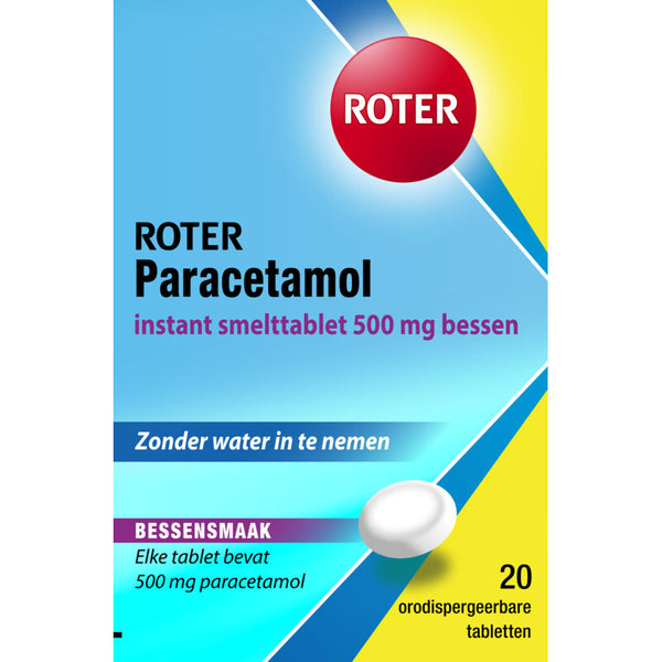 Rote Paracetamol 500 mg Schmelztabletten