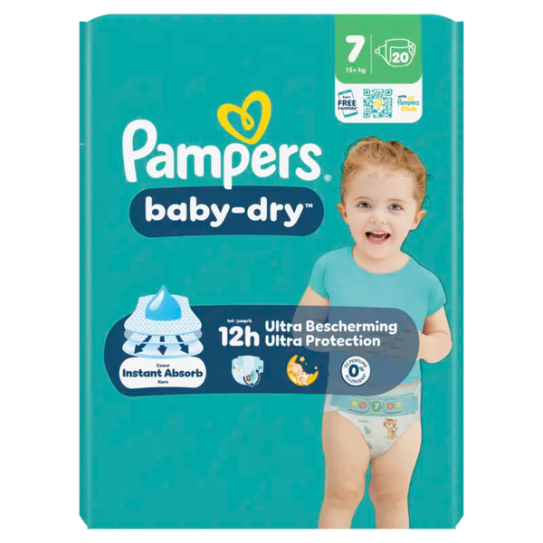 Pampers Baby-Dry Windeln Größe 7