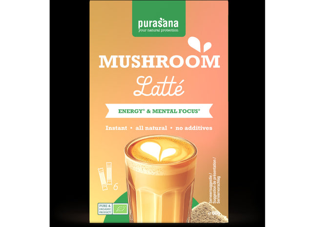 Purasana Mushroom latté oploskoffie