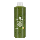 Freshly pressed avocado cucumber smoothie