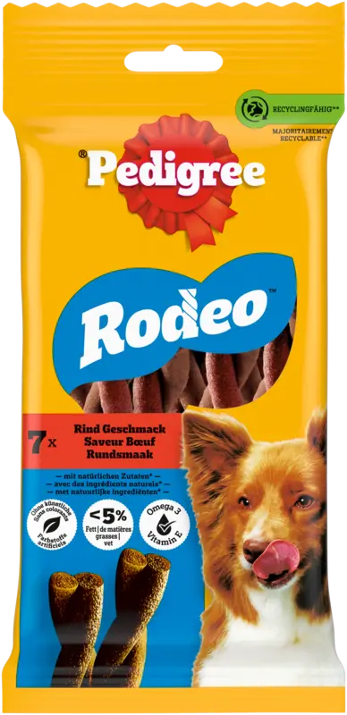 Pedigree Rodeo Duos mit Rind- und Käsegeschmack