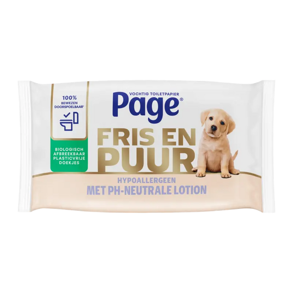 Page Pure moist toilet paper