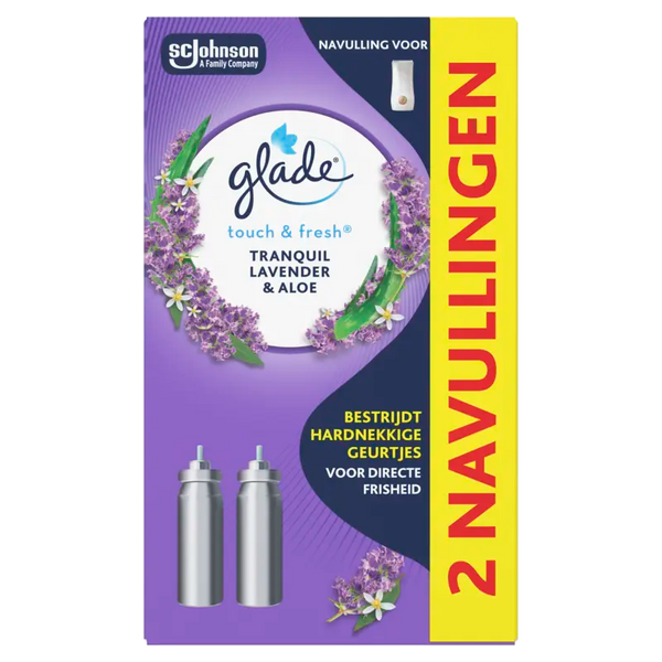 Glade Touch & fresh lavender 2 navullingen