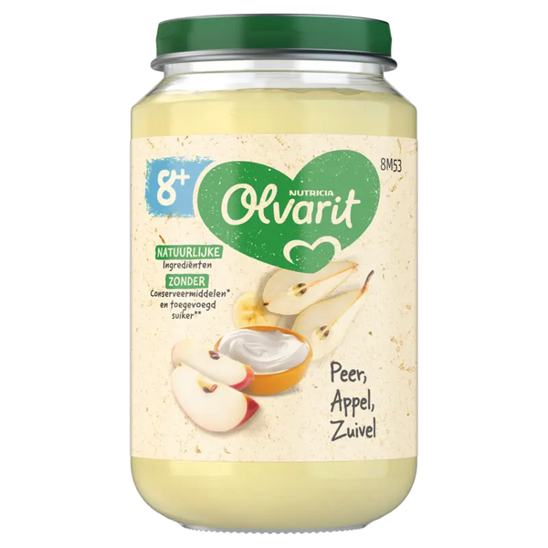 Olvarit Pear apple dairy 8m+