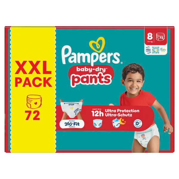 Pampers Baby-dry pants maat 8 XXL pack