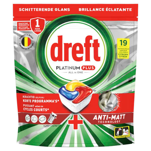 Dreft Platinum plus Geschirrspültabs Zitrone