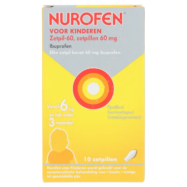 Nurofen Zetpillen voor kinderen 60mg