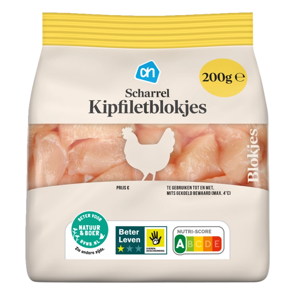 Free-range chicken breast cubes