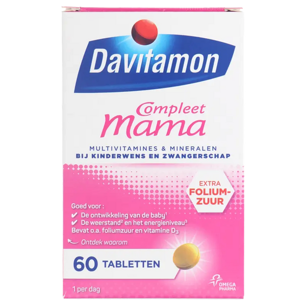 Davitamon Compleet Multivitamin-Tabletten für die Schwangerschaft