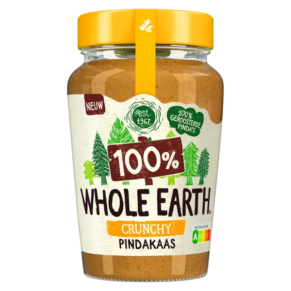 Whole earth Crunchy 100% pindakaas