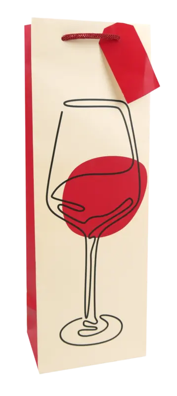Hoomark Wein-Geschenktüte Blätter