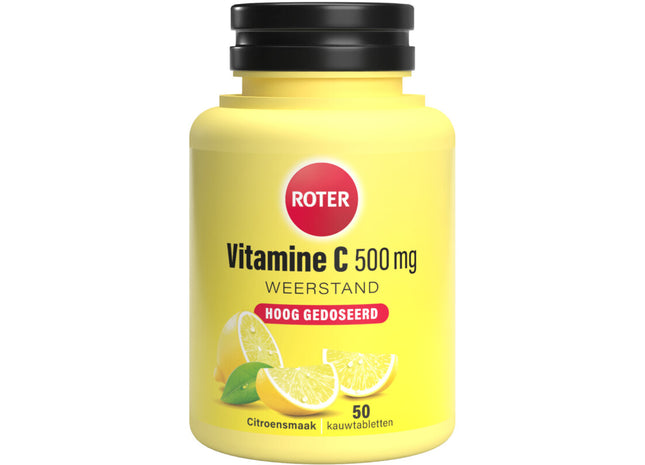 Roter Vitamin C 500 mg Kautabletten Zitrone