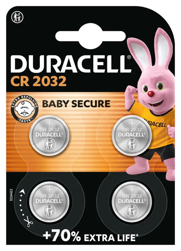 Duracell 2032 Lithium Button Cell Batteries CR2032