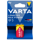 Varta Longlife max power 9V alkaline batterij