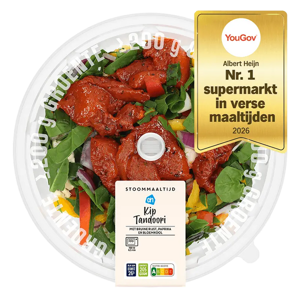 Steamed meal chicken tandoori
