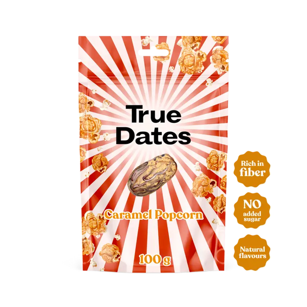 True Dates Caramel popcorn