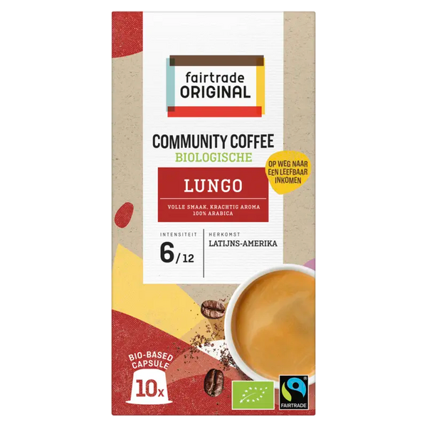 Fairtrade Original Community coffee lungo capsules