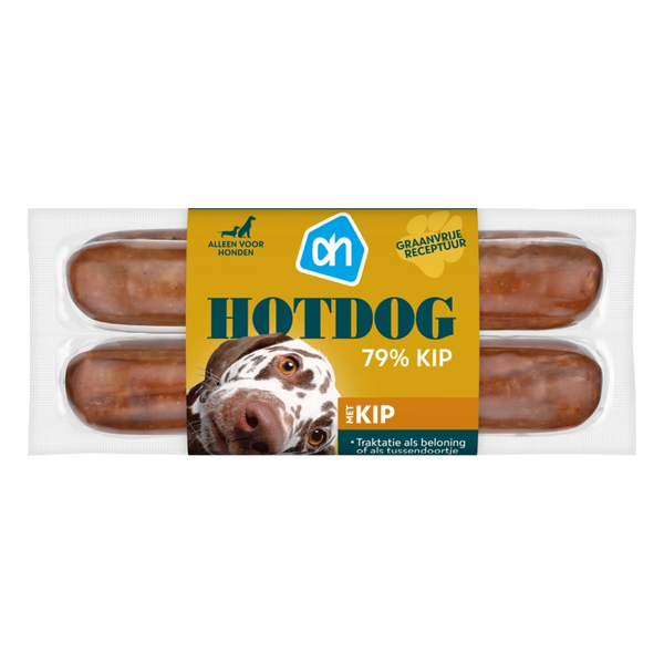 Hot dog with chicken