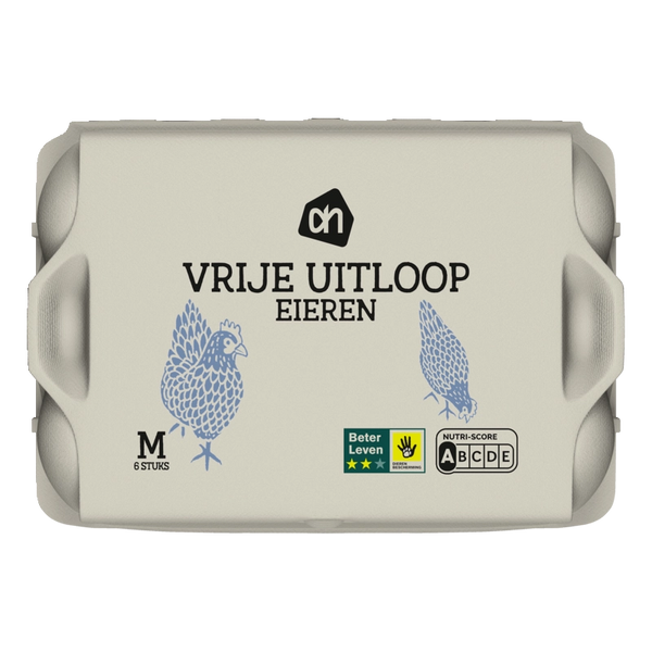 White free-range eggs M