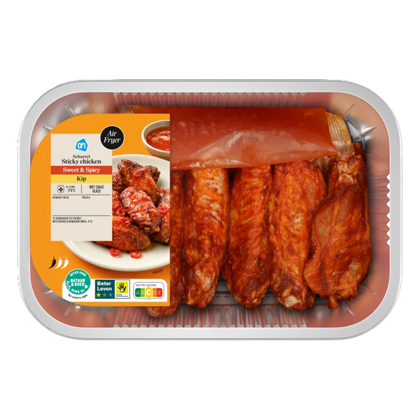 Free-range sticky chicken sweet and spicy