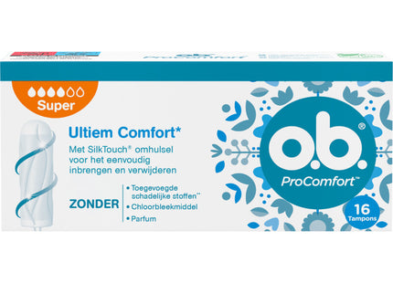 o.b. ProComfort tampons super