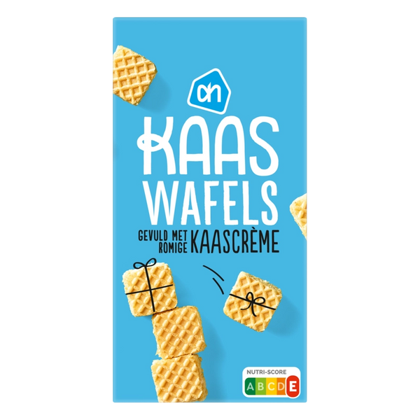 Cheese waffles with cheese cream