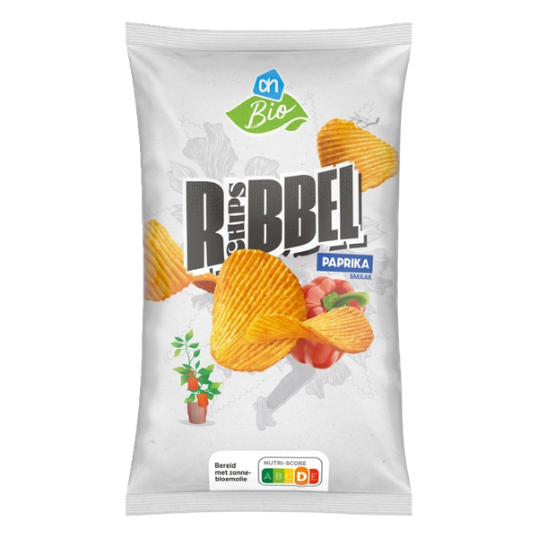 Biologisch Ribbelchips paprika smaak