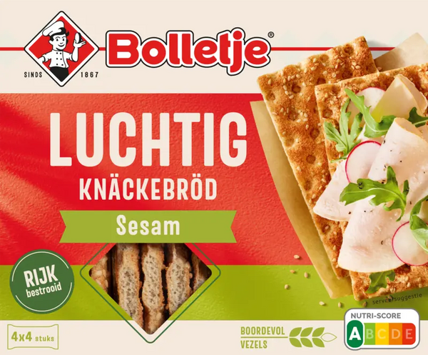 Bolletje Luftiges Knäckebrot Sesam