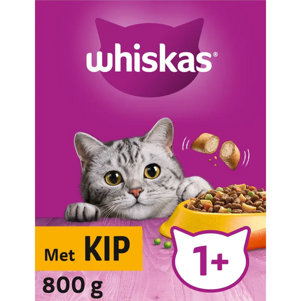 Whiskas 1+ Brokken met kip