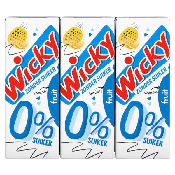 Wicky Frucht 0 % Zucker 6er-Pack