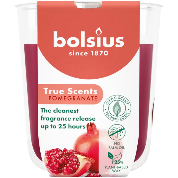 Bolsius True Scents Duftkerze Granatapfel 8cm