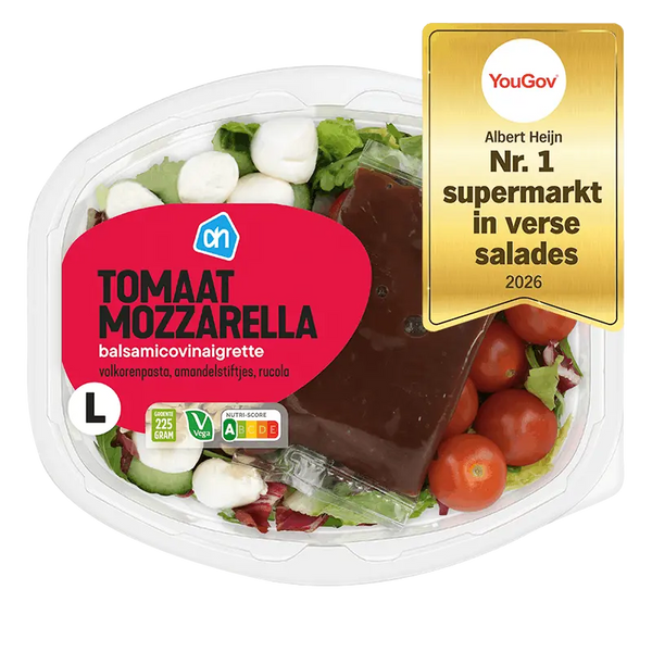Maaltijdsalade tomaat mozzarella