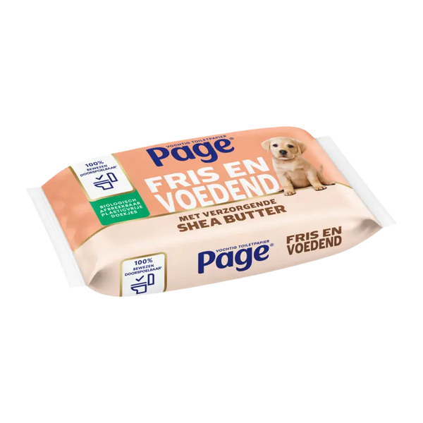 Page Shea butter vochtig toiletpapier