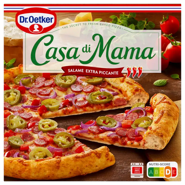 Dr. Oetker Casa di mama extra spicy salami pizza