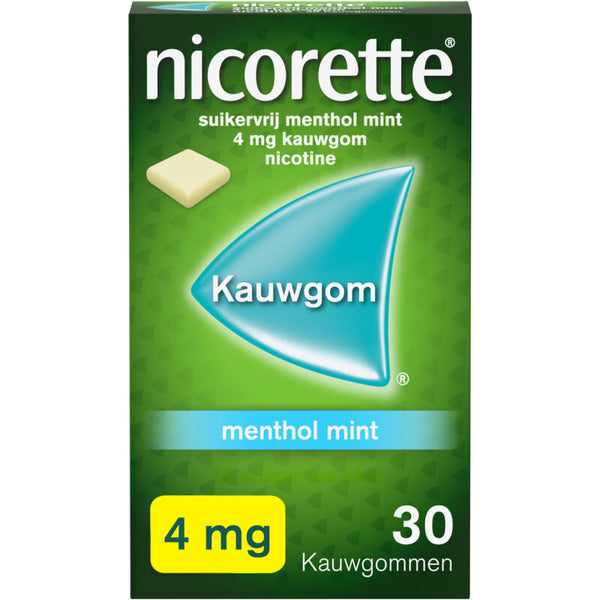 Nicorette Menthol mint kauwgom 4mg