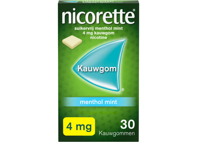 Nicorette Menthol mint kauwgom 4mg