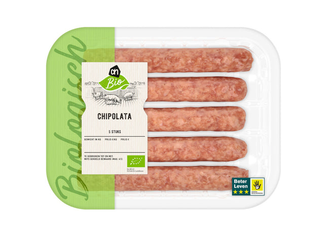 Biologisch Varkenschipolata