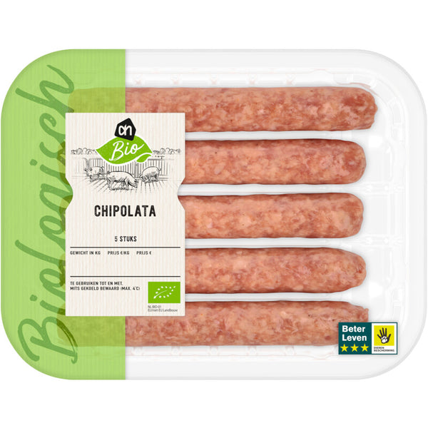 Biologisch Varkenschipolata